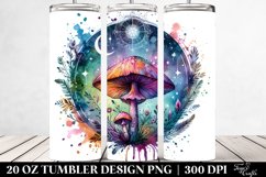 Vibrant Celestial Mushroom Clipart 20 Oz Tumbler Product Image 2
