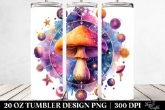 Vibrant Celestial Mushroom Clipart 20 Oz Tumbler Product Image 2