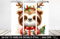 Cute Baby Sloth Watercolor PNG Product Image 2