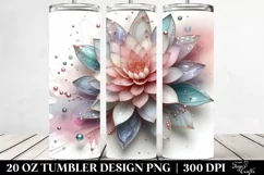 Shiny Dahlia, High-Quality 20 Oz Tumbler Product Image 2