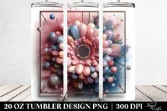 Glossy Gerbera Floral Clipart 20 Oz Tumbler Product Image 2