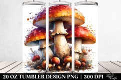 Autumn Gnome Watercolor Splash Tumbler Product Image 2
