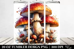 Autumn Gnome Watercolor Splash Tumbler Product Image 2