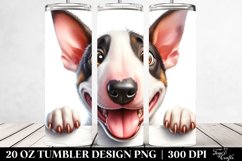 Funny Crazy Looking Bull Terrier | 20 Oz Tumbler Product Image 2