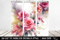 Vibrant Pink Roses | 20 oz Tumbler Product Image 2