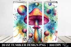 Magical Celestial Mushroom Clipart 20 Oz Tumbler Product Image 2