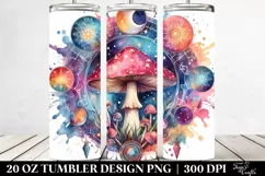 Magical Celestial Mushroom Clipart 20 Oz Tumbler Product Image 2