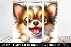 Funny Crazy Looking Chihuahua | 20 Oz Tumbler Product Image 2