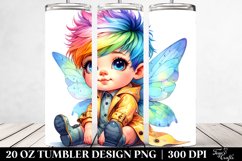 Cute Baby Fairy in Raincoat | 20 oz Tumbler Product Image 2