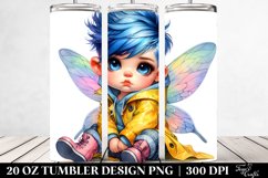 Cute Baby Fairy in Raincoat | 20 oz Tumbler Product Image 2
