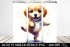 Expressive Dancing Golden Retriever | 20 oz Tumbler Product Image 2