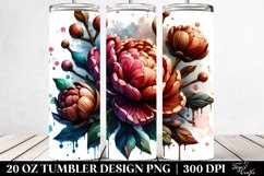 Peonies Abstract Art | 20 Oz Tumbler Product Image 2