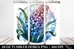 Round Hyacinth Watercolor | 20 Oz Tumbler Product Image 2