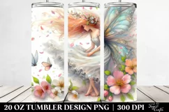 Fairy Tumbling with Spring Petals | 20 Oz Tumbler Product Image 2
