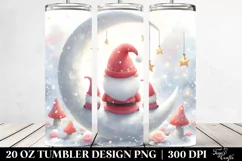 Pastel Santa Gnomes Moon | 20 oz Tumbler Product Image 2