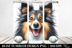 Crazy Collie Smiling | 20 Oz Tumbler Product Image 2