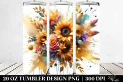Vibrant Bouquet Gold Foil | 20 oz Tumbler Product Image 2