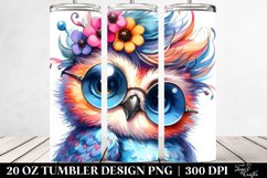 Cute Baby Owl Model Pose | 20 oz Tumbler Product Image 2