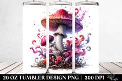 Detailed Glossy Mushroom Tumbler Product Image 2