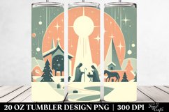 Simple Pastel Nativity Scene Clipart, Transparent 20 Oz Product Image 2
