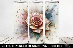 Wooden Stained Rose in Summer 20 Oz Tumbler Product Image 2