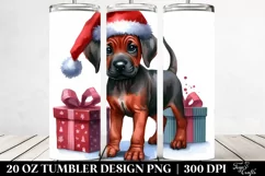 Cute Baby Rhodesian Ridgeback Winter PNG Product Image 2