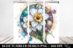 Golden Stained Narcissus | 20 Oz Tumbler Product Image 2