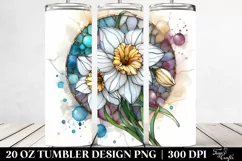 Golden Stained Narcissus | 20 Oz Tumbler Product Image 2