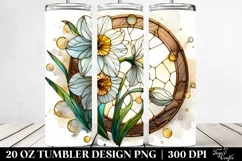 Golden Stained Narcissus | 20 Oz Tumbler Product Image 2