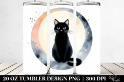 Cute Black Cat Clipart 20 Oz Tumbler Product Image 2