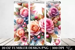 Rose with Pink Petals 20 Oz Tumbler Product Image 2