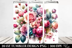 Rose with Pink Petals 20 Oz Tumbler Product Image 2