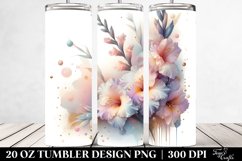 Golden Frame Gladiolus Tumbler Product Image 2