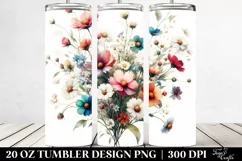 Petals Wild Flowers Tumbler Product Image 2