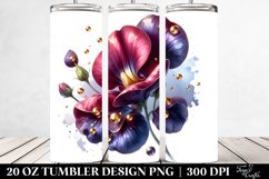 Detailed Sweet Pea Glossy | 20 Oz Tumbler Product Image 2