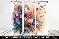 Sweet Pea Stained Clipart 20 Oz Tumbler Product Image 2