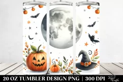 Halloween Moon Candle 20 Oz Tumbler Product Image 2