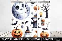 Halloween Moon Candle 20 Oz Tumbler Product Image 2