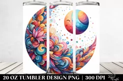 Colorful Vibrant Moon | 20 Oz Tumbler Product Image 2