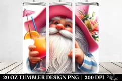 Detailed Gnome Pink Hat|20 oz Tumbler Product Image 2