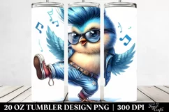 Expressive Baby Bird Dancing | 20 oz Tumbler Product Image 2