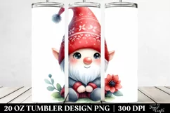 Cute Smiling Gnome Clipart 20 Oz Tumbler Product Image 2