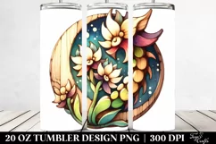 Watercolor Wooden Small Stained Snapdragon Product Image 2