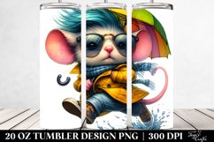 Expressive Baby Mouse Running | 20 oz Tumbler Product Image 2