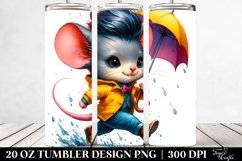 Expressive Baby Mouse Running | 20 oz Tumbler Product Image 2