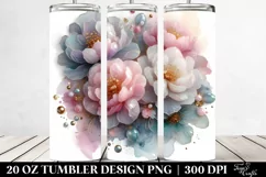 Glossy Peonies in Summer 20 Oz Tumbler Product Image 2