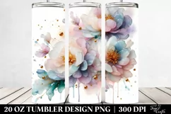 Glossy Peonies in Summer 20 Oz Tumbler Product Image 2