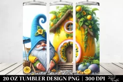 Fairy Tale Gnome Blue Hat|20 oz Tumbler Product Image 2