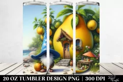 Gnome at Yellow Passion Fruit House | 20 oz Tumbler Product Image 2