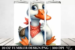 Funny Goose Sitting Bandana | 20 Oz Tumbler Product Image 2